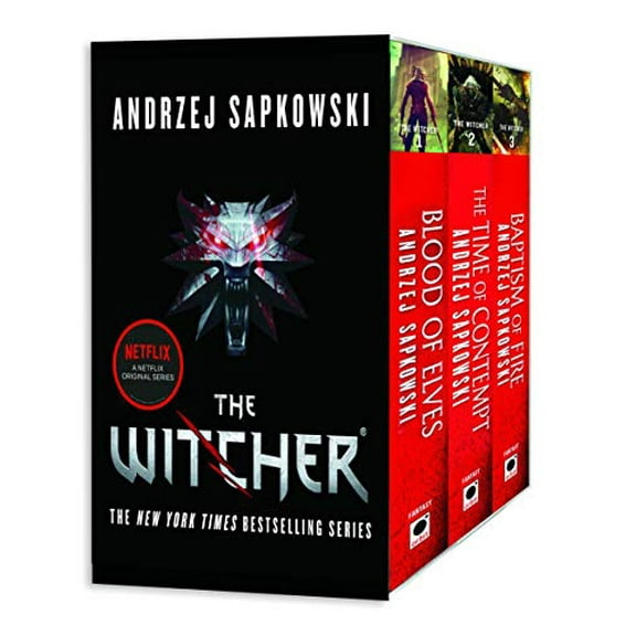 Pre-Owned The Witcher Boxed Set: Blood of Elves, the Time of Contempt, Baptism of Fire (Paperback) by Andrzej Sapkowski, Danusia Stok, David French