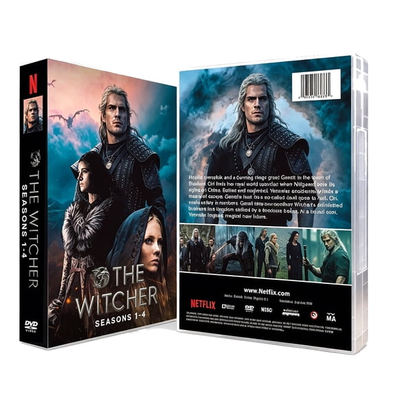 The Witcher Seasons 1-4 Full Series (2025) DVD Collectors Edition  12-Disc Box Set