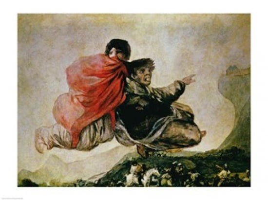 The Witches Sabbath Canvas Art - Francisco De Goya (24 x 18)