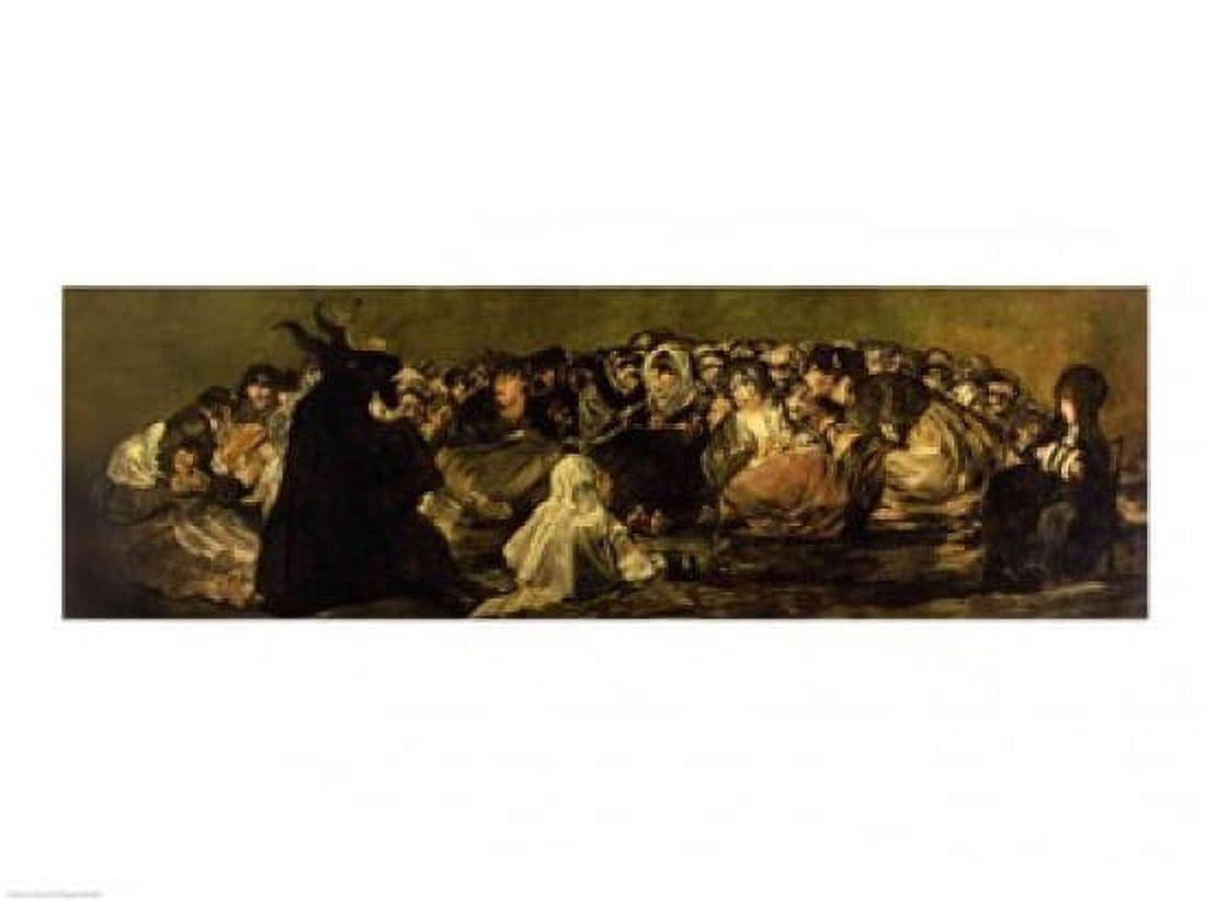 The Witches Sabbath Canvas Art - Francisco De Goya (24 x 18)