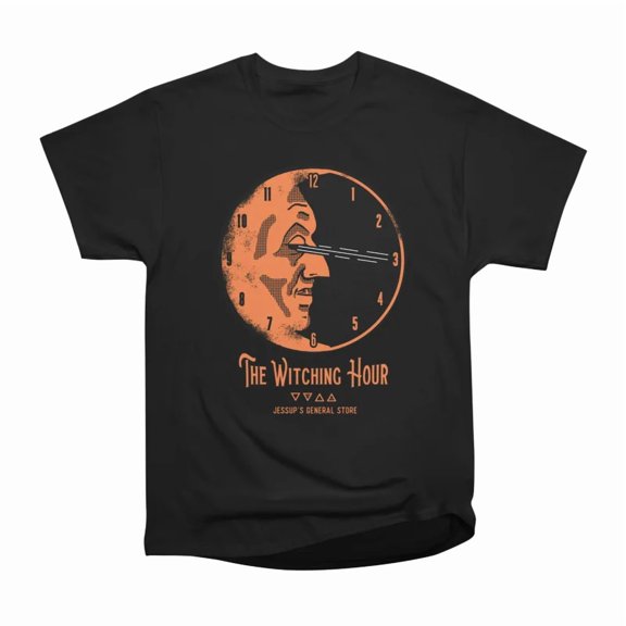 The Witching Hour Moon Design T-Shirt Tee Gift For Him Merch For Her Apparel For Friend