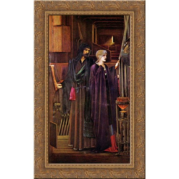 The Wizard 17x24 Gold Ornate Wood Framed Canvas Art by Burne Jones, Edward