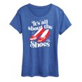 thumbnail image 1 of The Wizard Of Oz - All About The Shoes - Women's Short Sleeve Graphic T-Shirt, 1 of 4