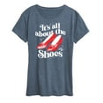 thumbnail image 1 of The Wizard Of Oz - All About The Shoes - Women's Short Sleeve Graphic T-Shirt, 1 of 4