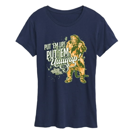 The Wizard Of Oz - Cowardly Lion Put Em Up - Women's Short Sleeve Graphic T-Shirt