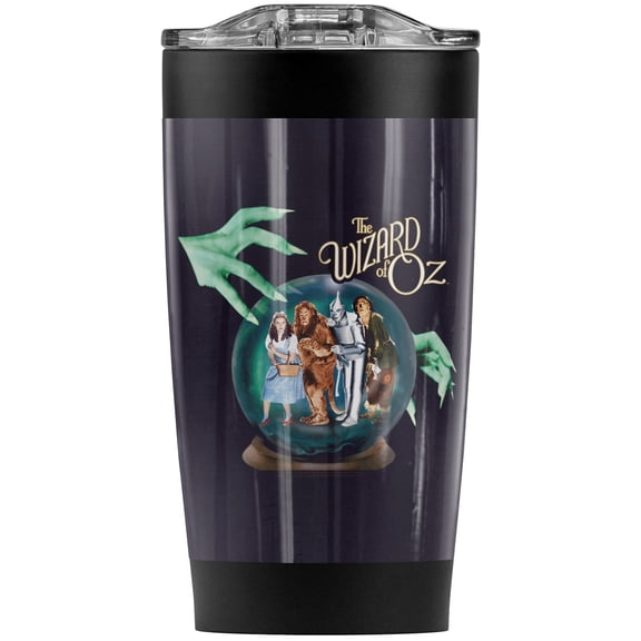 The Wizard Of Oz/Crystal Ball Stainless Steel Tumbler 20 oz Coffee Travel Mug/Cup, Vacuum Insulated & Double Wall with Leakproof Sliding Lid | Great for Hot Drinks and Cold Beverages