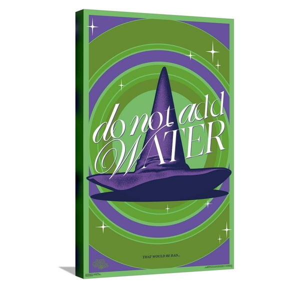 The Wizard Of Oz - Do Not Add Water Canvas Wall Poster, 14.725" x 22.375"