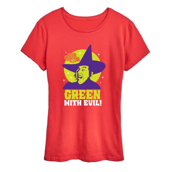 The Wizard Of Oz - Green With Evil - Women's Short Sleeve Graphic T-Shirt