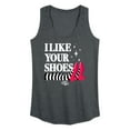 thumbnail image 1 of The Wizard Of Oz - I Like Your Shoes Ruby Slippers - Women's Racerback Tank Top, 1 of 5