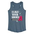 thumbnail image 1 of The Wizard Of Oz - I Like Your Shoes Ruby Slippers - Women's Racerback Tank Top, 1 of 5