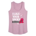 thumbnail image 1 of The Wizard Of Oz - I Like Your Shoes Ruby Slippers - Women's Racerback Tank Top, 1 of 5
