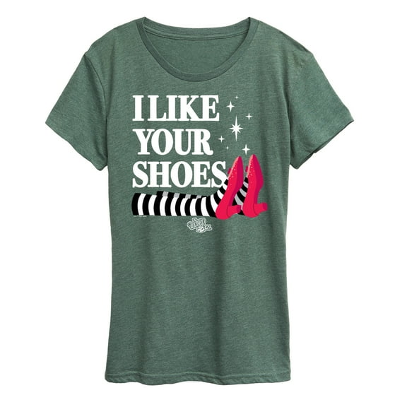 The Wizard Of Oz - I Like Your Shoes Ruby Slippers - Women's Short Sleeve Graphic T-Shirt