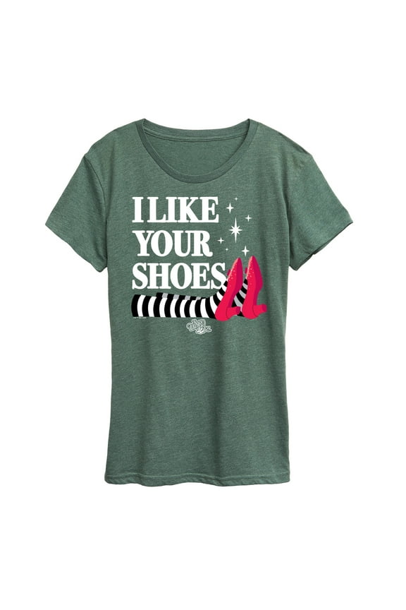 - I Like Your Shoes Ruby Slippers - Women's Short Sleeve Graphic T-Shirt