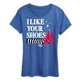 thumbnail image 1 of The Wizard Of Oz - I Like Your Shoes Ruby Slippers - Women's Short Sleeve Graphic T-Shirt, 1 of 5