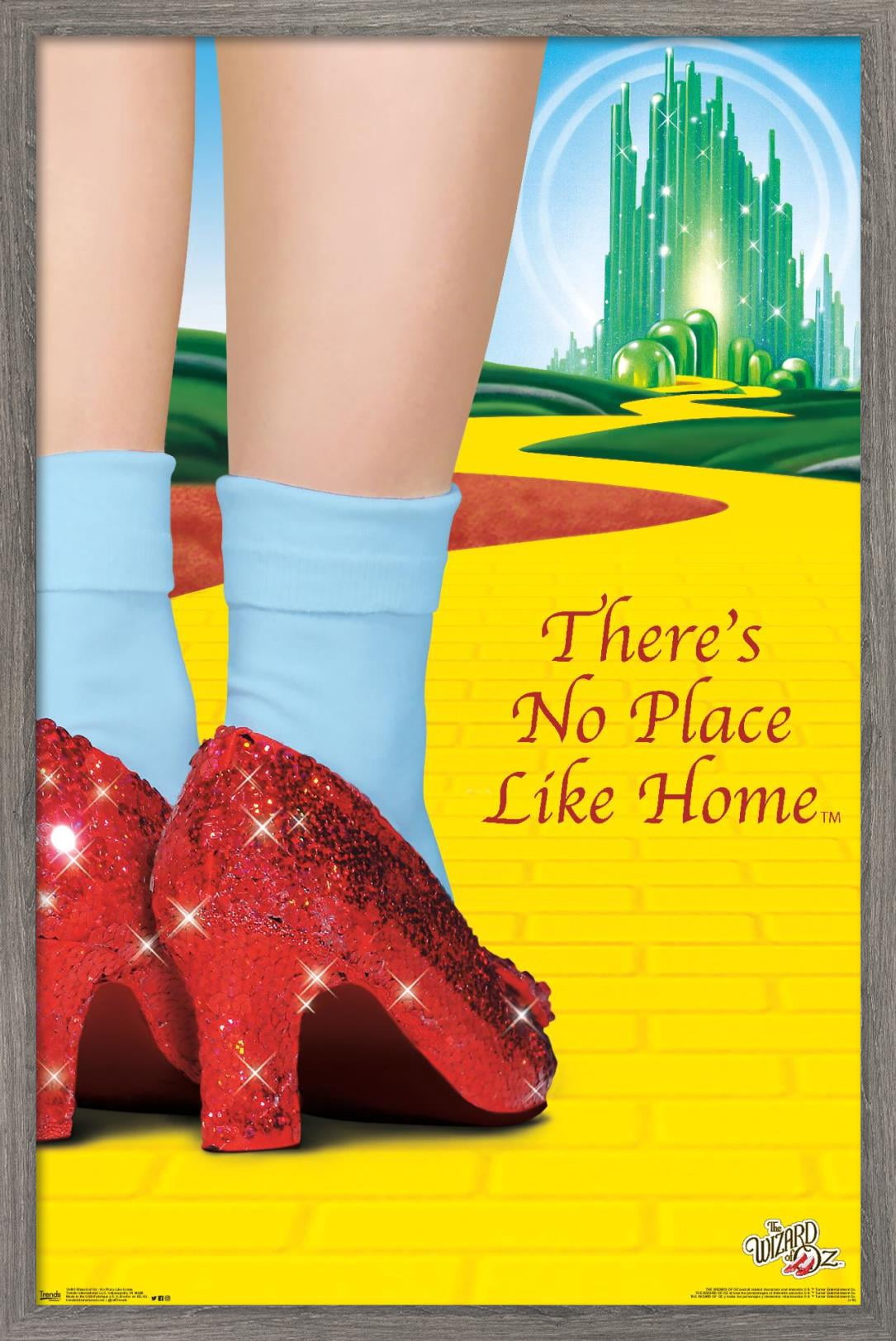 The Wizard Of Oz - No Place Like Home Wall Poster, 14.725" x 22.375", Framed