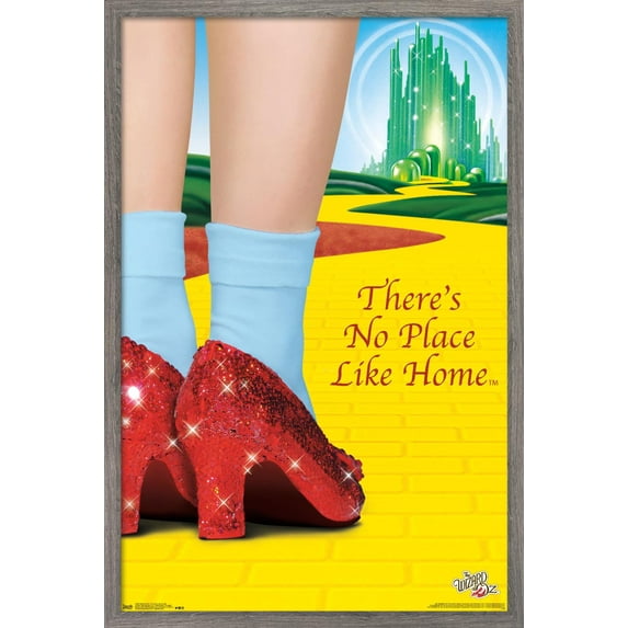The Wizard Of Oz - No Place Like Home Wall Poster, 14.725" x 22.375", Framed