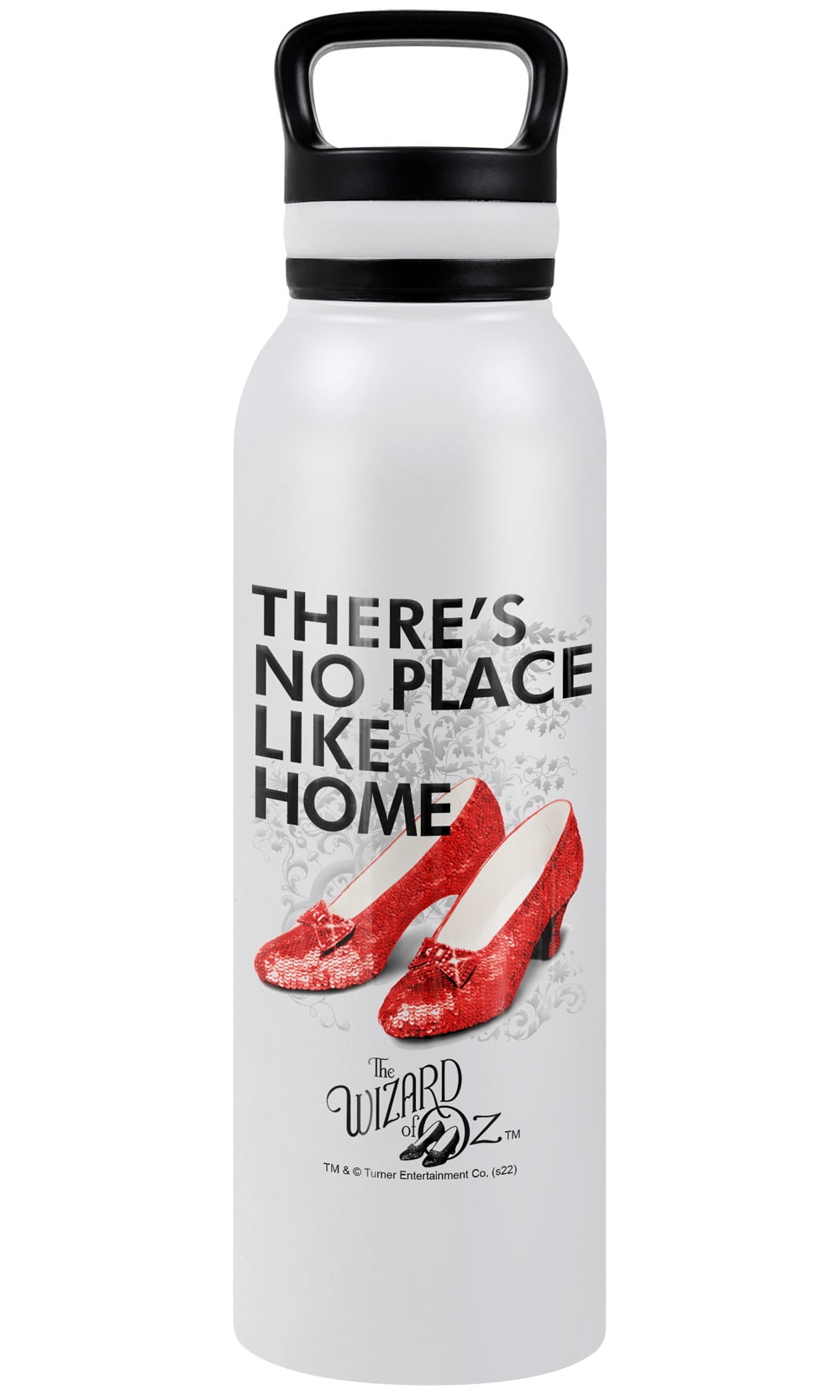 The Wizard Of Oz Official No Place Like Home 24 oz Insulated Canteen Water Bottle, Leak Resistant, Vacuum Insulated Stainless Steel with Loop Cap