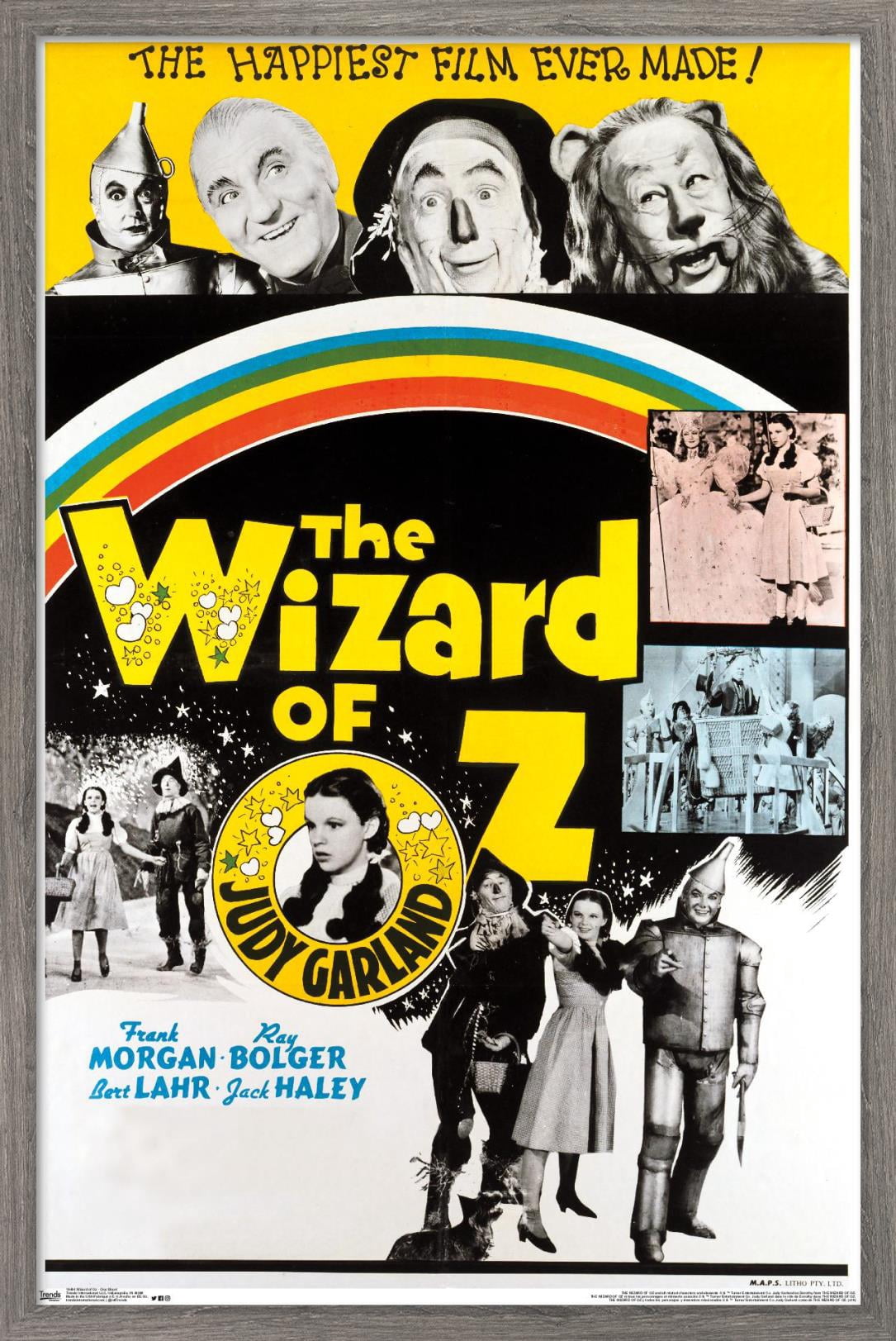 The Wizard Of Oz - One Sheet Wall Poster, 14.725" x 22.375", Framed