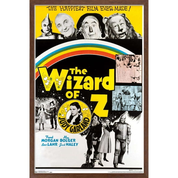 The Wizard Of Oz - One Sheet Wall Poster, 14.725" x 22.375", Framed