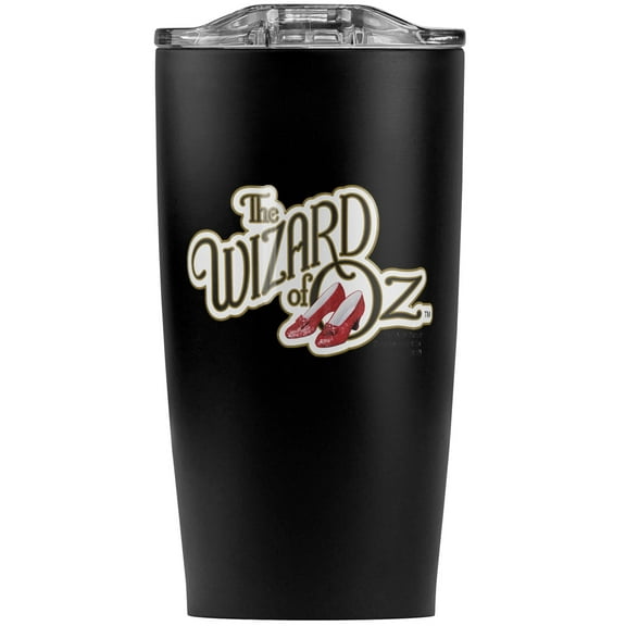 The Wizard Of Oz Ruby Slippers Logo Stainless Steel 20 oz Travel Tumbler, Vacuum Insulated & Double Wall with Leakproof Sliding Lid | Great for Coffee/Hot Drinks and Cold Beverages