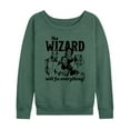 thumbnail image 1 of The Wizard Of Oz - The Wizard Will Fix Everything - Women's Lightweight French Terry Long Sleeve Shirt, 1 of 5