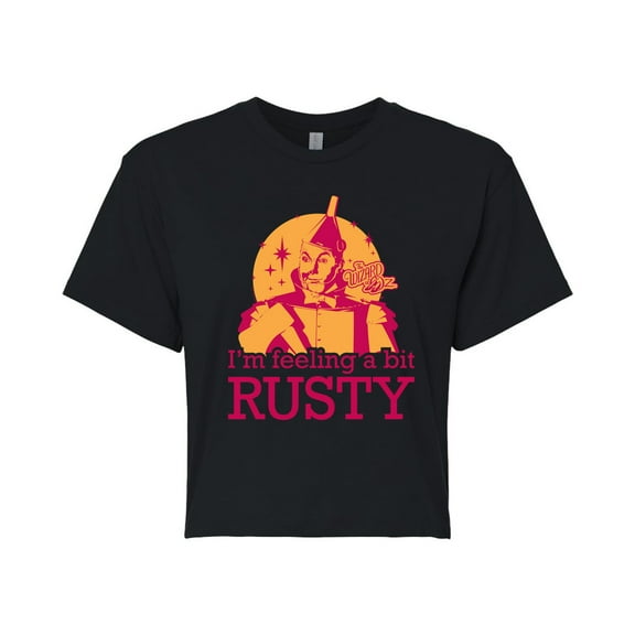 The Wizard of Oz - A Bit Rusty Tin Man - Juniors Cropped Cotton Blend T-Shirt