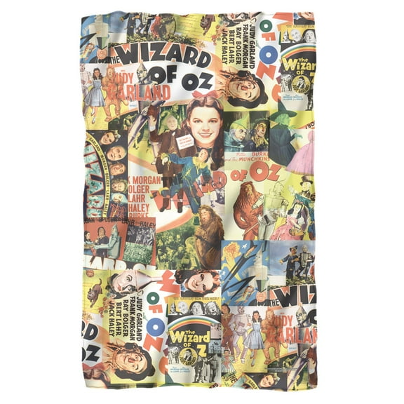 The Wizard of Oz All Over Character Print 2 Fleece Blanket 36' x 58'