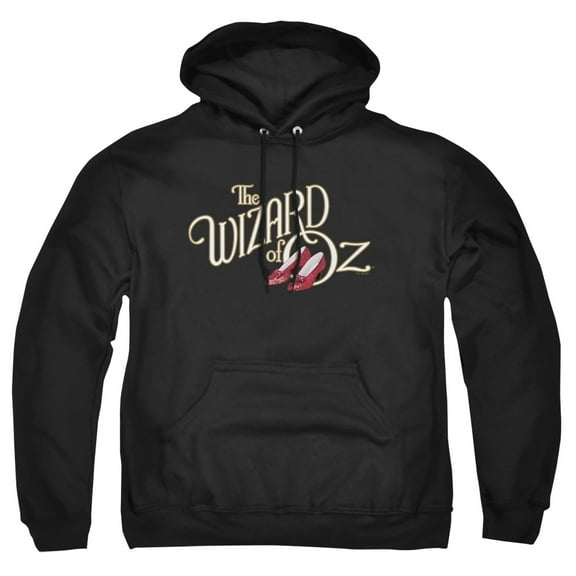 The Wizard of Oz Classic Logo Adult Pull-Over Hoodie, Black, 3X-Large