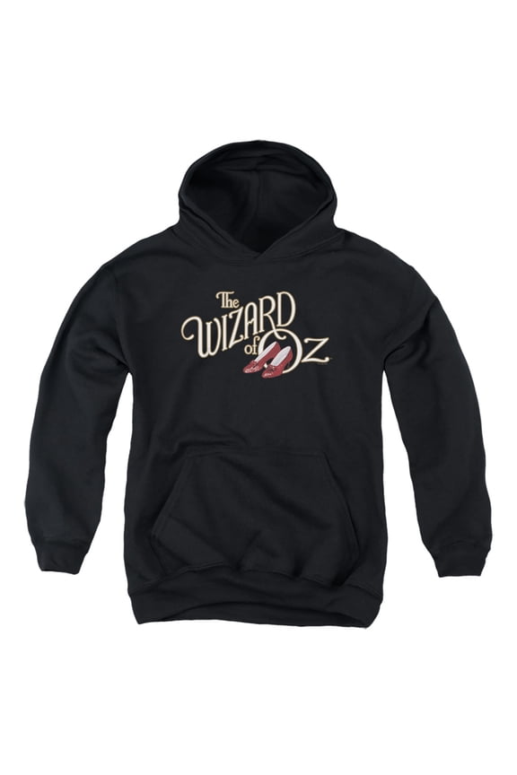 The Wizard of Oz Classic Logo Youth Kids Boy/Girls Pull-Over Hoodie, Black, Small