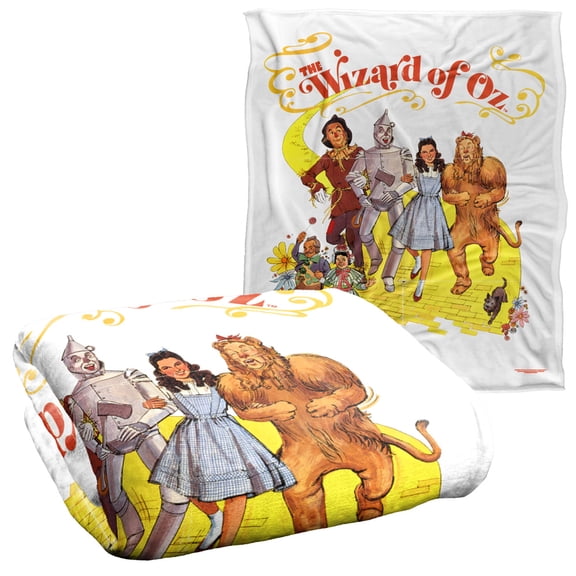 The Wizard of Oz Classic Yellow Brick Road Silky Touch Super Soft Throw Blanket 50' x 60'