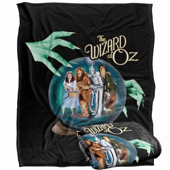 The Wizard of Oz Crystal Ball Blanket, Wizard of Oz Movie Character Art Throw Blanket, Gift for Movie Fans