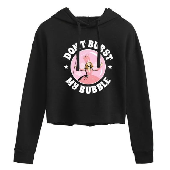 The Wizard of Oz - Don't Burst My Bubble - Juniors Cropped Pullover Hoodie