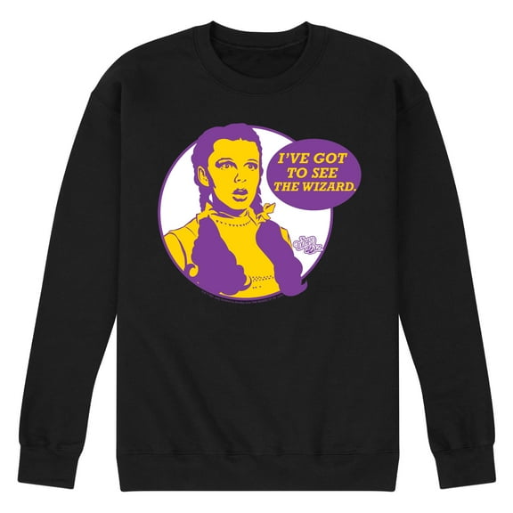 The Wizard of Oz - Dorothy I've Got To See The Wizard - Men's Crew Neck Fleece Pullover