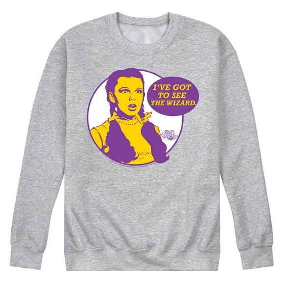 The Wizard of Oz - Dorothy I've Got To See The Wizard - Men's Crew Neck Fleece Pullover