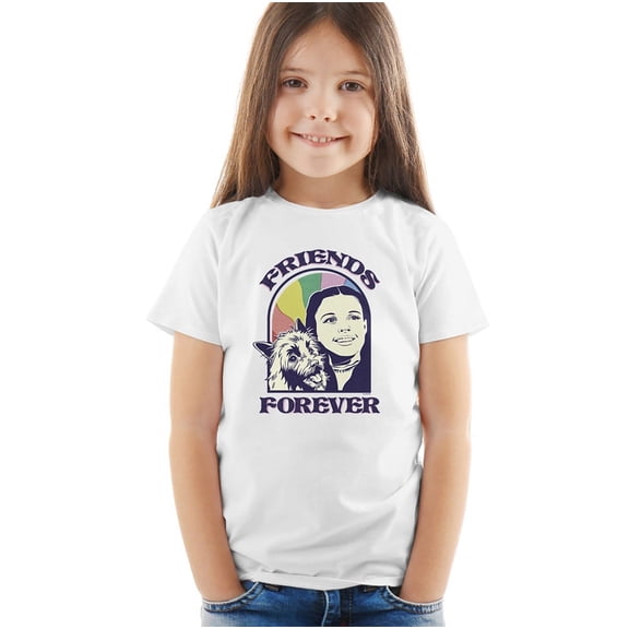 The Wizard of Oz Friends Forever Kids T Shirt (2) for Toddler Boys and Girls, White