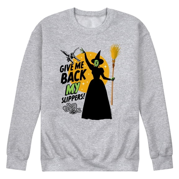 The Wizard of Oz - Give Me Back My Slippers - Men's Crew Neck Fleece Pullover