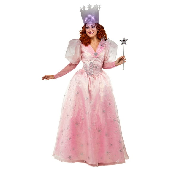 The Wizard of Oz Glinda Deluxe Costume for Adults by Rubies, Women's Large
