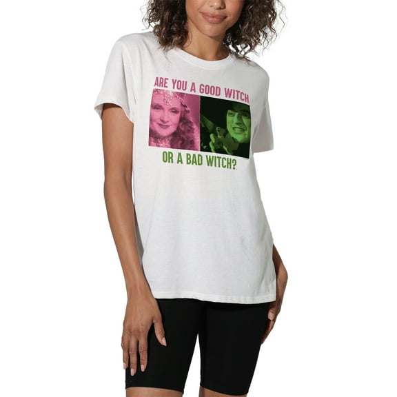 The Wizard of Oz Good Witch or Bad Witch Women's Loose T-Shirt, White, 2X-Large