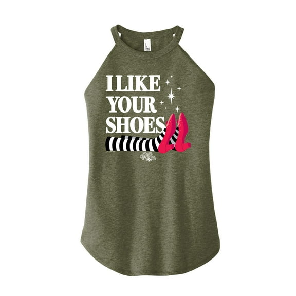 The Wizard of Oz - I Like Your Shoes - Juniors High Neck Tank Top