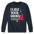 thumbnail image 1 of The Wizard of Oz - I Like Your Shoes Ruby Slippers - Men's Crew Neck Fleece Pullover, 1 of 5