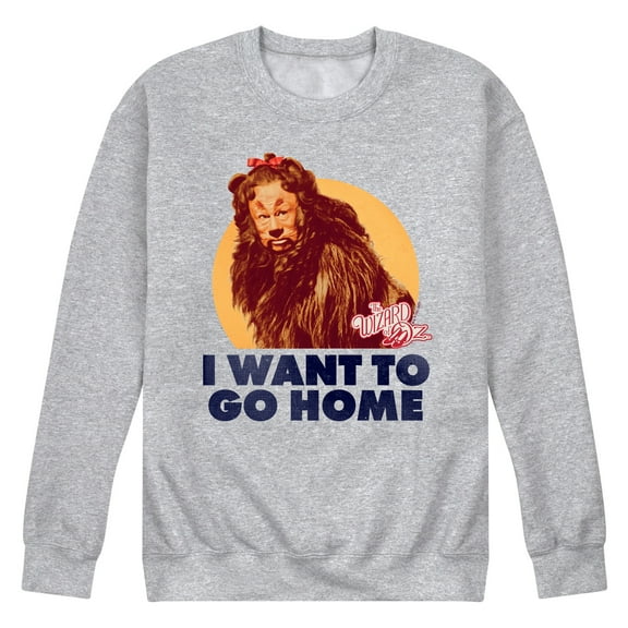 The Wizard of Oz - Lion Home - Men's Crew Neck Fleece Pullover