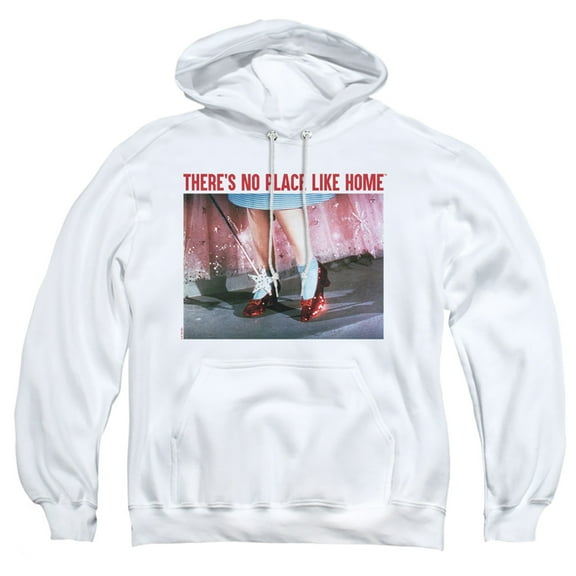 The Wizard of Oz No Place Like Home Adult Pull-Over Hoodie, White, Medium