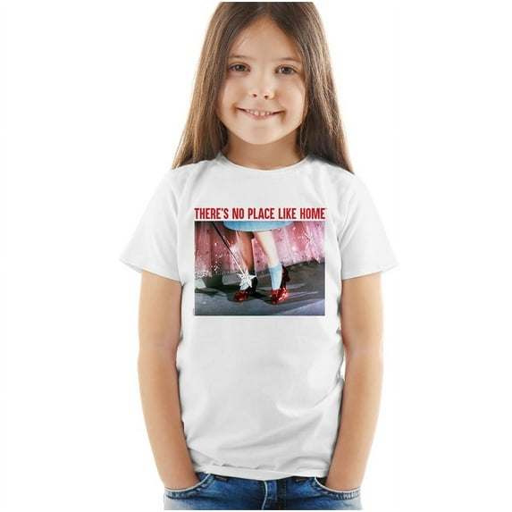 The Wizard of Oz No Place Like Home Kids T Shirt (4) for Toddler Boys and Girls, White