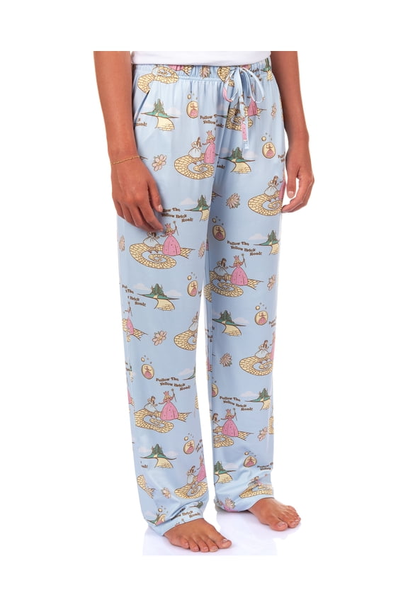The Wizard of Oz Pajama Pants Women's Follow The Yellow Brick Road Lounge Bottoms