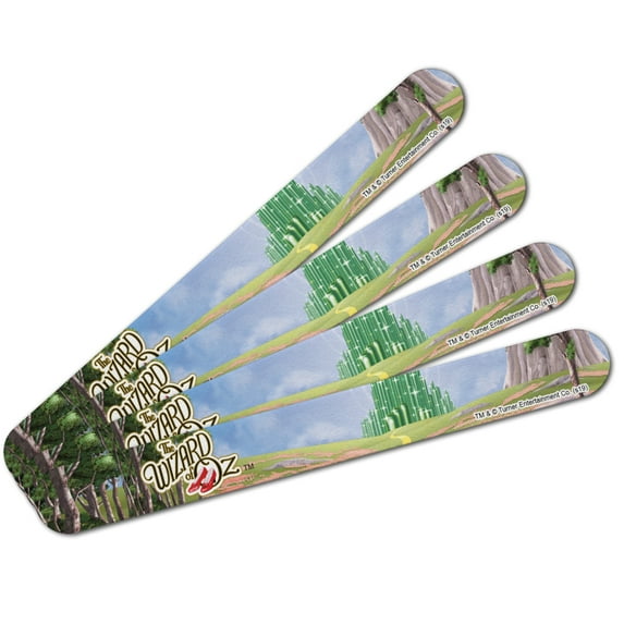 The Wizard of Oz Ruby Slippers Logo Double-Sided Nail File Emery Board Set 4 Pack