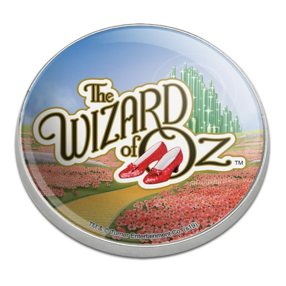 The Wizard of Oz Ruby Slippers Logo Golfing Premium Metal Golf Ball Marker