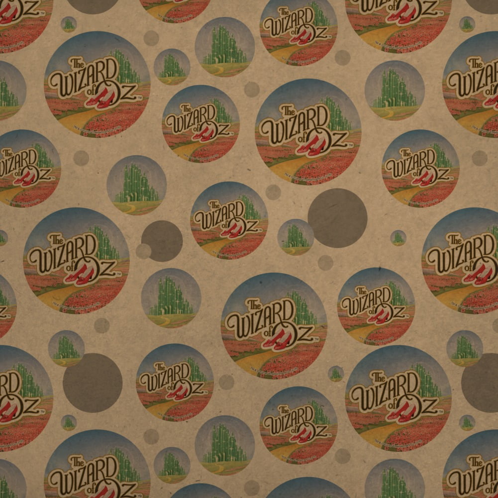 The Wizard of Oz Ruby Slippers Logo Premium Kraft Gift Wrap Wrapping Paper Roll