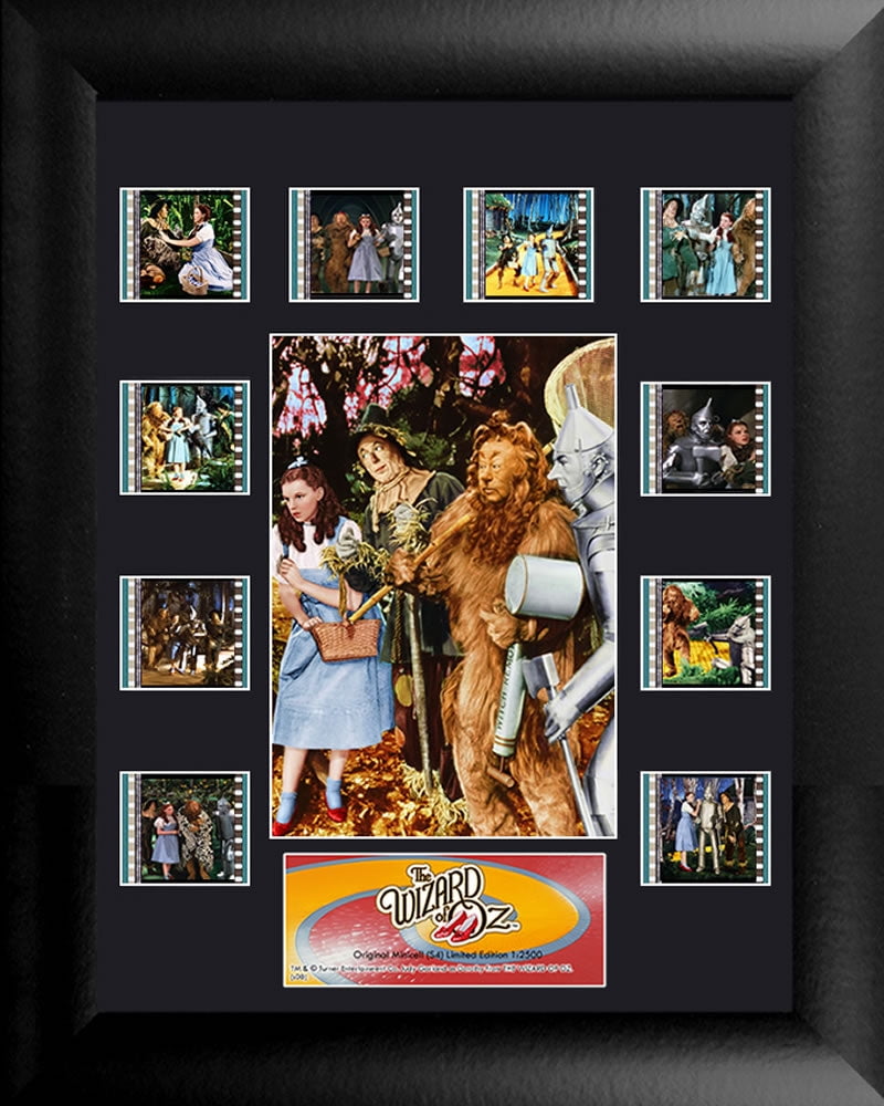 Il Mago Di Oz (S4) - Mini Cella Di Pellicola Originale Da 35 Mm Con Supporto. Edizione Limitata Incorniciata 2500 Pezzi - 33x28 Cm - Memorabilia Da Collezione - 2