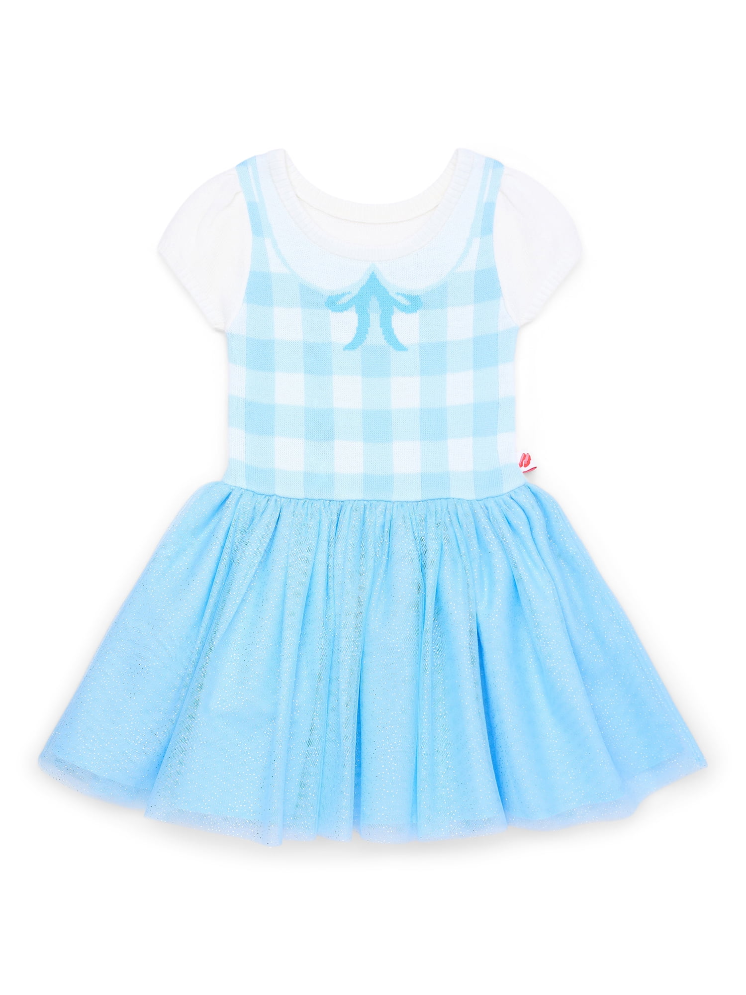 The Wizard of Oz Toddler Girl Dorothy Cosplay Sweater Dress, Sizes 12M-5T -  Walmart.com