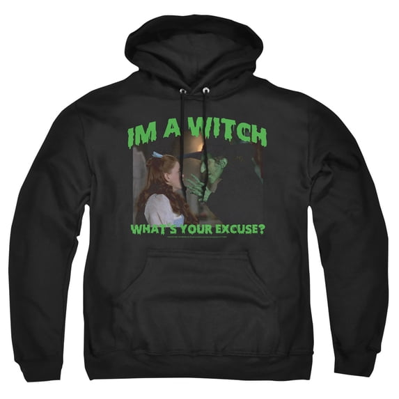 The Wizard of Oz What's Your Excuse Adult Pull-Over Hoodie, Black, Small